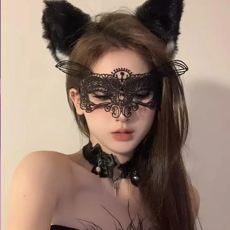 Masquerade Party Mask Intricate Lace Eye Mask Party Prop Mask Vintage For Carnivals Festive Events Parties