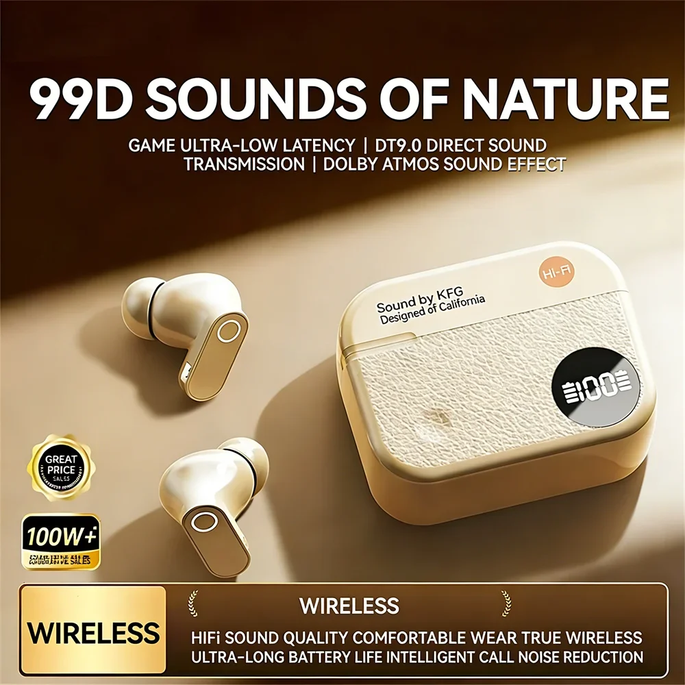 Wireless Bluetooth Headphones Restore Ancient Ways Camera Originality Design In-ear Type Long Battery Life Short Handle Earplugs