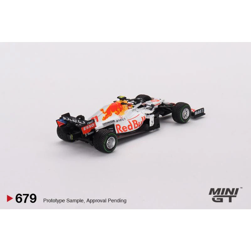 MINIGT In Stock 1:64 F1 RB16B WHITE Diecast Diorama Car Model Collection Miniature Carros Toys 679 680