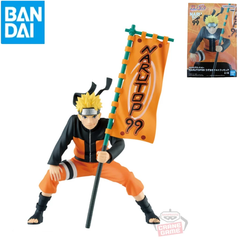 In Stock Brand New Bandai Glasses Factory Items NARUTOP99 Uzumaki Naruto Hand-made Anime Doll Model Gift Collection