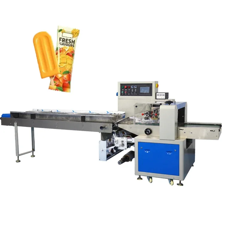 Horizontal pouch packing machine candy packaging machine lollipop packaging machine