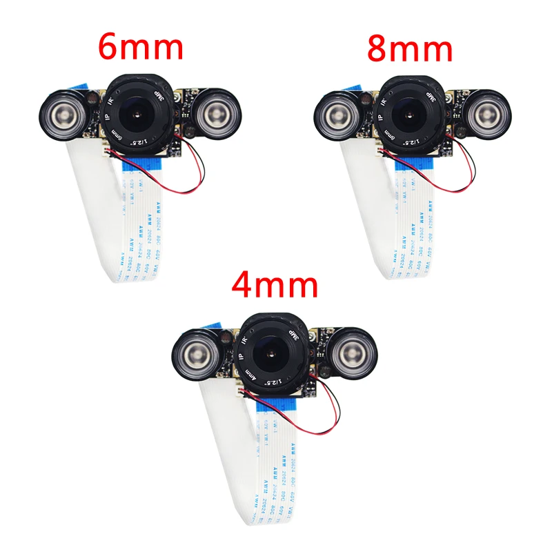 5MP Raspberry Pi 4 Camera Module Night Vision IR-CUT Automatically Focus Adjustable Camera for Raspberry Pi 4 Model B 3B Plus