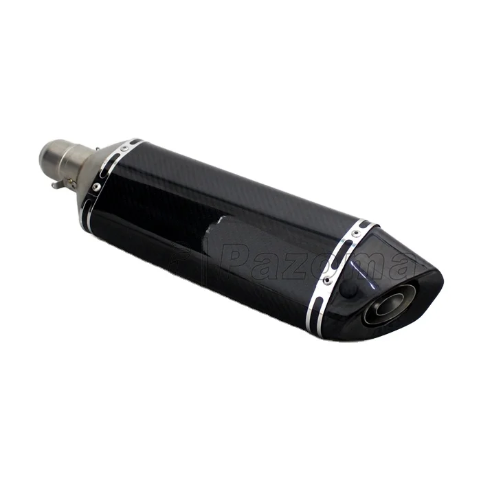 High Quality  Unique Design Black Exhaust Muffler With Movable DB Killer Durable Carbon Fiber Exhaust Pipe For Racing Motorcycle