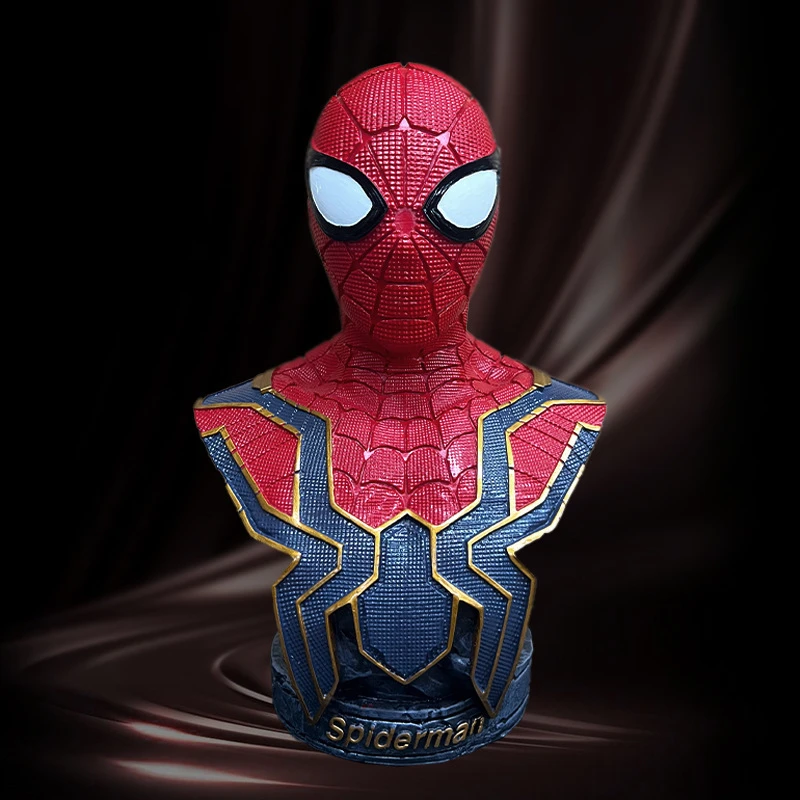 

36cm The Avengers Spider-Ham Bust Action Figure 1:1 Model Big Figure Statue Ornaments Collection Desktop Display Gift Toy