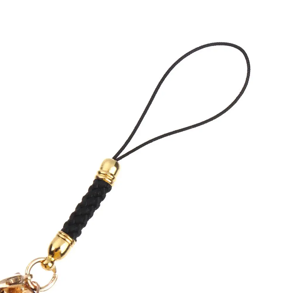 Lanyard Lucky Cat Bells Hang Rope Keychain Wrist Rope Lucky Cat Bell Sakura Phone Lanyard Phone Strap Lanyard Anti-lost Lanyard