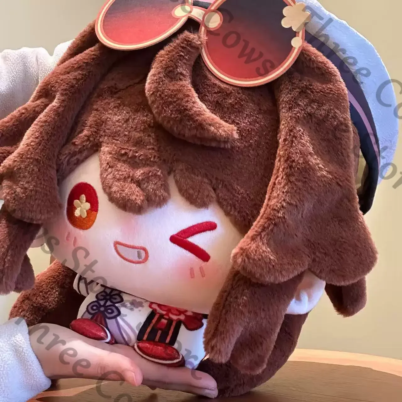

30cm Anime Genshin Impact Hu Tao Cosplay Cartoon Fluffy Puppet Printing Maumet Cotton Throw Pillow Cushion Ornament Fans Gift