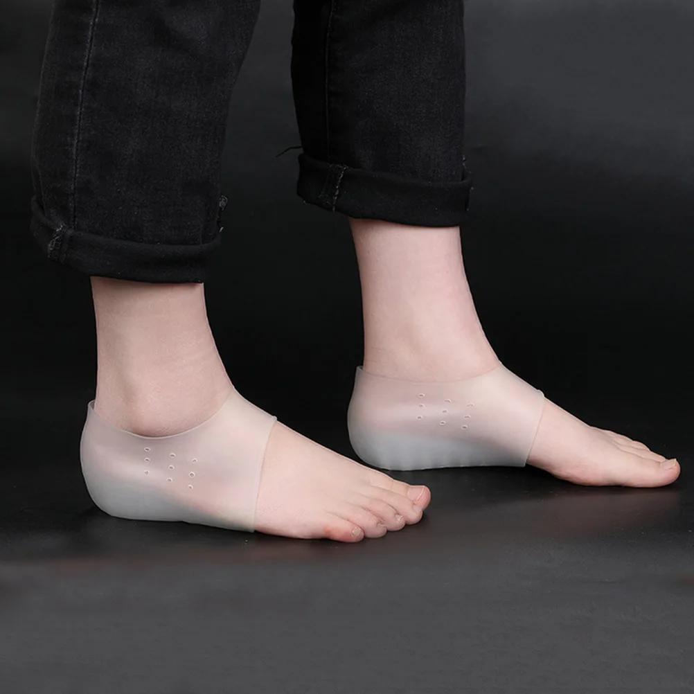 

1Pair Silicone Invisible Height Increase Insoles for Men and Women Comfortable Wearable Heel Cushion