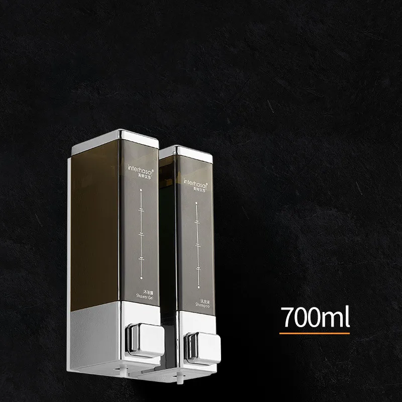 موزع صابون الحمام شامبو سائل للاستحمام فردي 350 مل موزع صابون دش الحمام المثبت على الحائط، منتجات الفنادق #3