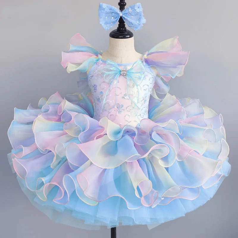 Robe tutu de ballet pour filles, costumes de danse Jazz, ballerines, tenues tutu pour enfants, vêtements de danse de salle de bal