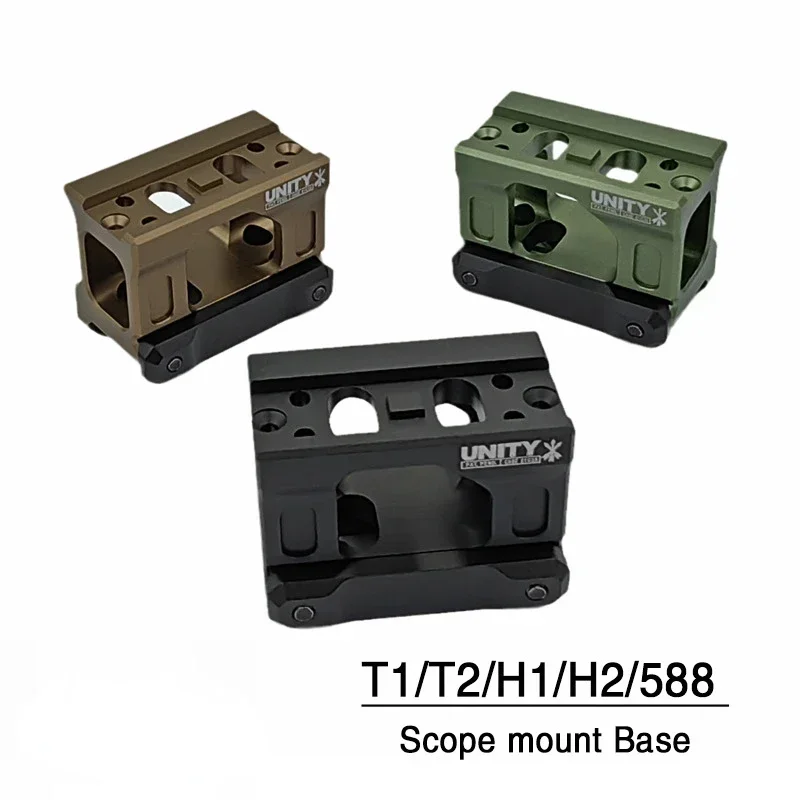 Tactical UNITY Fast Riser Mount For Aimpoint M5s/M5b/T2/R5/Duty RDS Red Dot Sight Scope Universal 20mm Rail Heightening Bracket