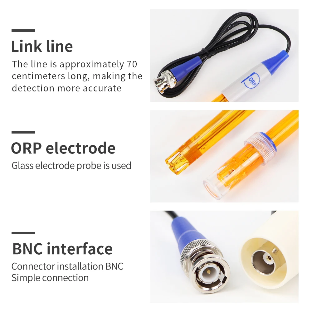 PH ORP Elektrodensonde BNC-Anschluss ORP-Ersatzsensor PH-Sonde für Labor Aquarium Hydrokultur-Wasseranalysator – Detail 24