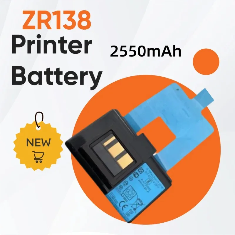 

2550mAh for Zebra P1098850-002 ZR138 Printer Battery