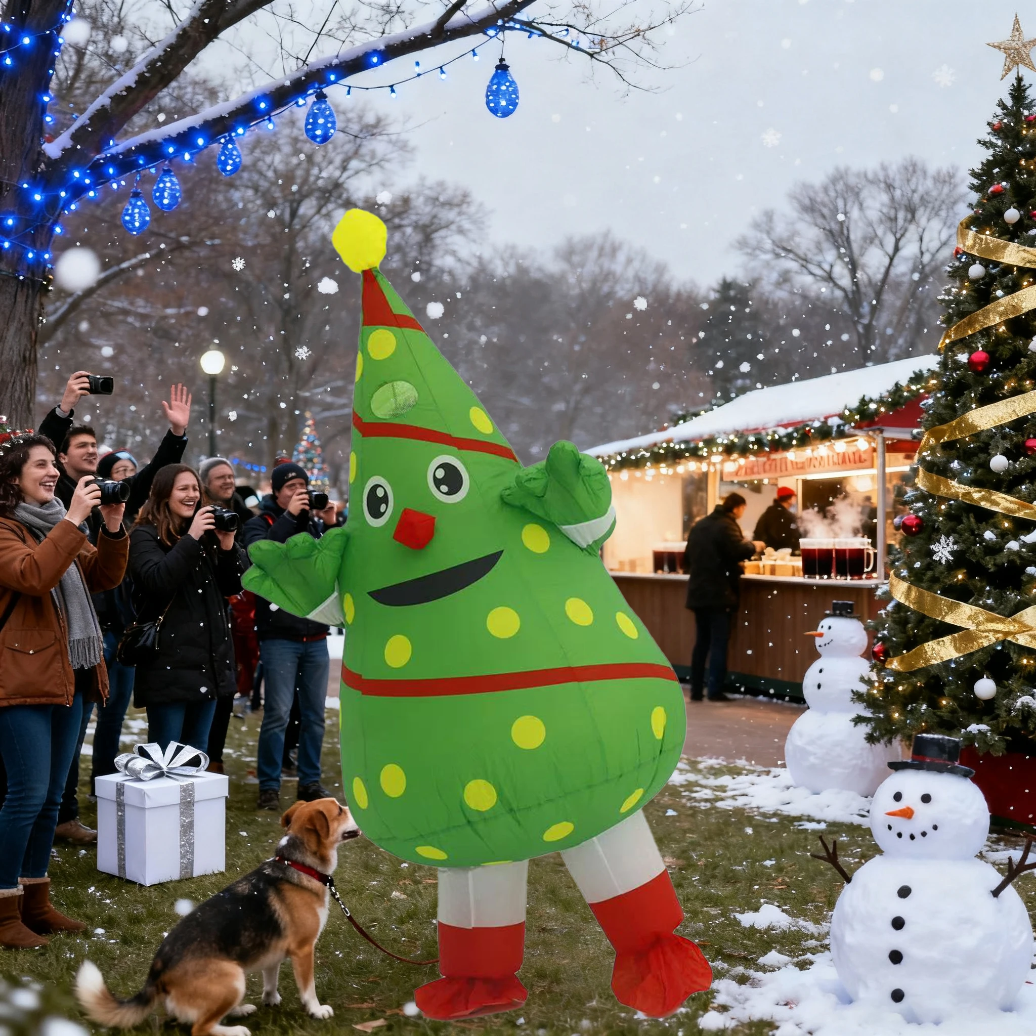 

Рождественская елка, надувной костюм, парад, взрослый персонаж, косплей, Хэллоуин, вечеринка, событие, комплект талисмана