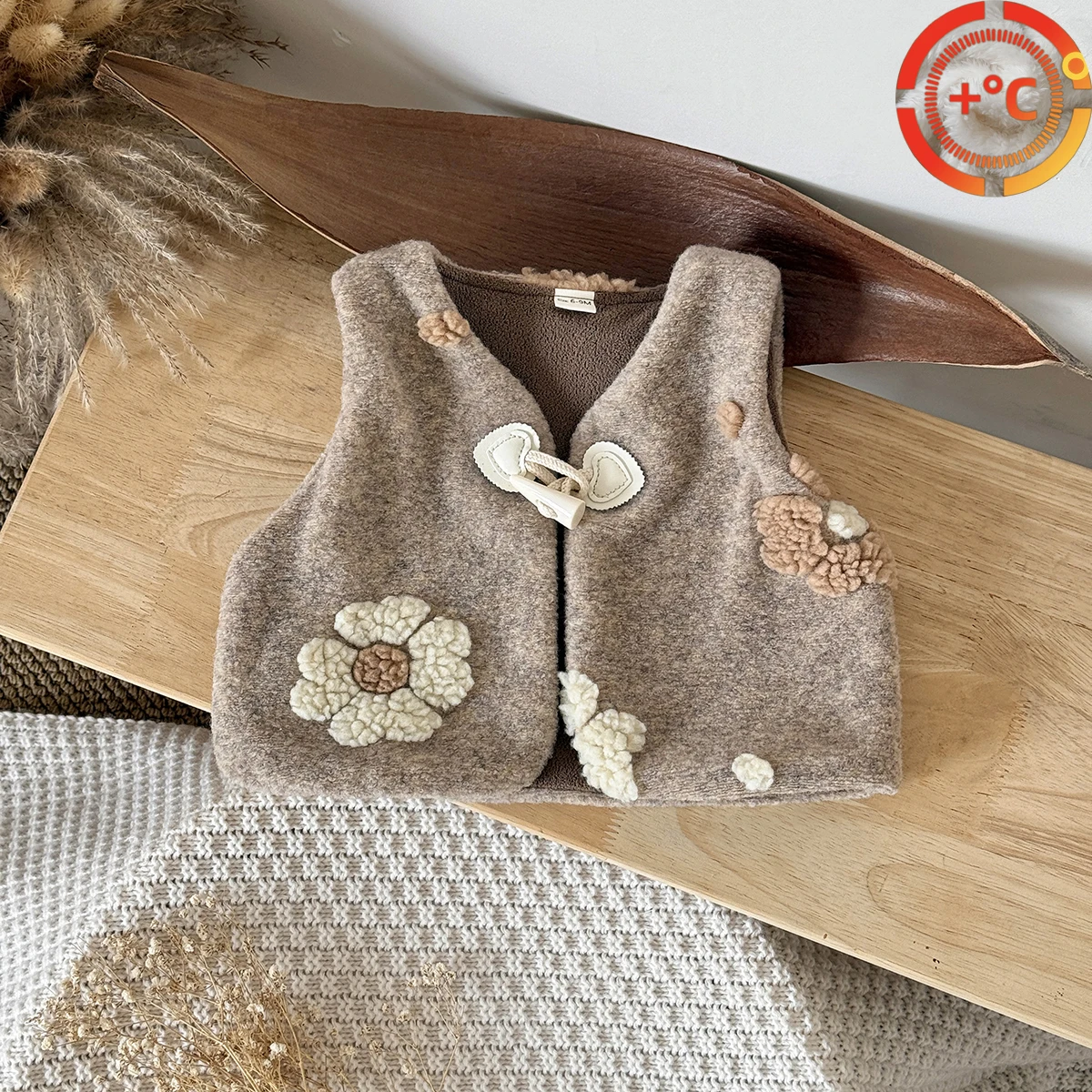 

Осень Зима Детские Плюшевые Талия Девочки Жилет Один Рог Пряжка V образным вырезом Ребенок Теплый Мода Теплое Пальто