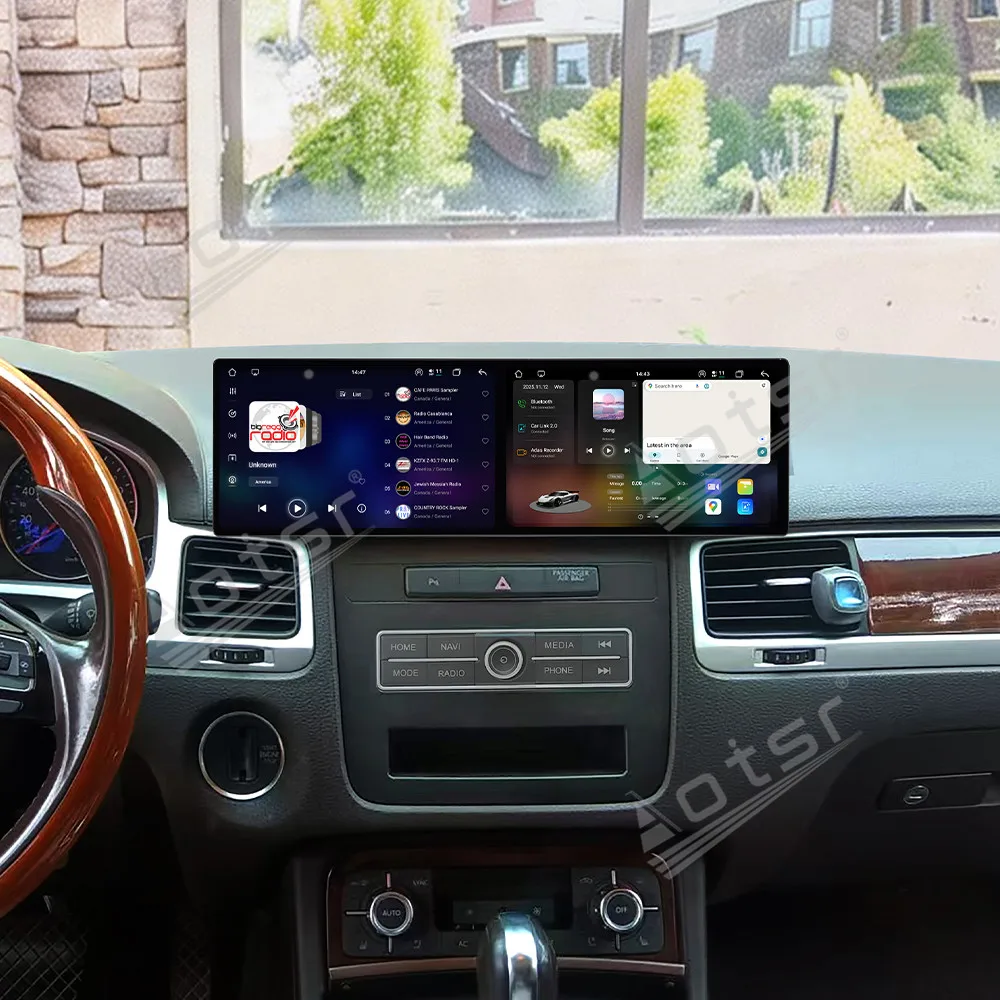 

9.1 Inch Dual Screen Car Radio For Volkswagen Touareg 2011-2017 Car Multimedia Video Player Stereo GPS Navigation Carplay Unit