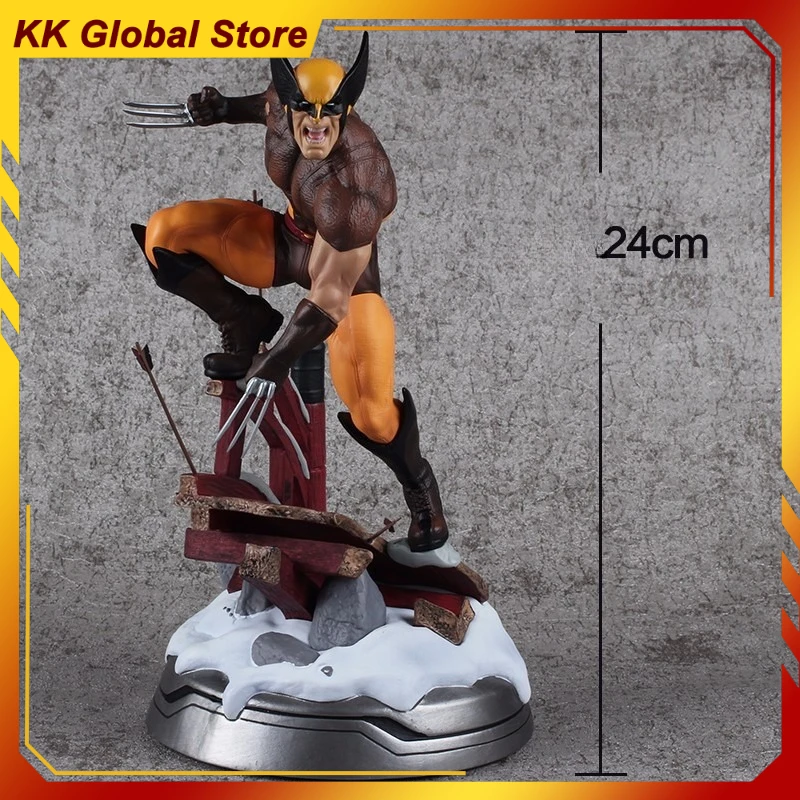 

24 см Росомаха с двойными головками, сменная фигурка аниме, периферийные устройства, украшения для рабочего стола, рождественский подарок, игрушка