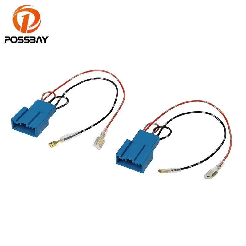 4-Pin Car Speaker Wire Harness Adapter Plug Radio Stereo CD Player Cables Plug & Play Universal for BMW E90 E87 E70 E36 E38 E83