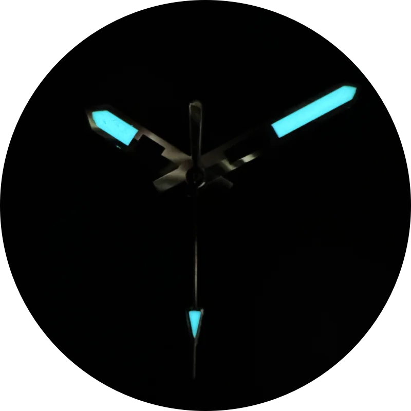 Quality Style Watch Hands With C3 Bgw9 Green Blue Luminous For Nh35 Nh36 Movement Skx007 Modified Case 28.5mm Dial index
