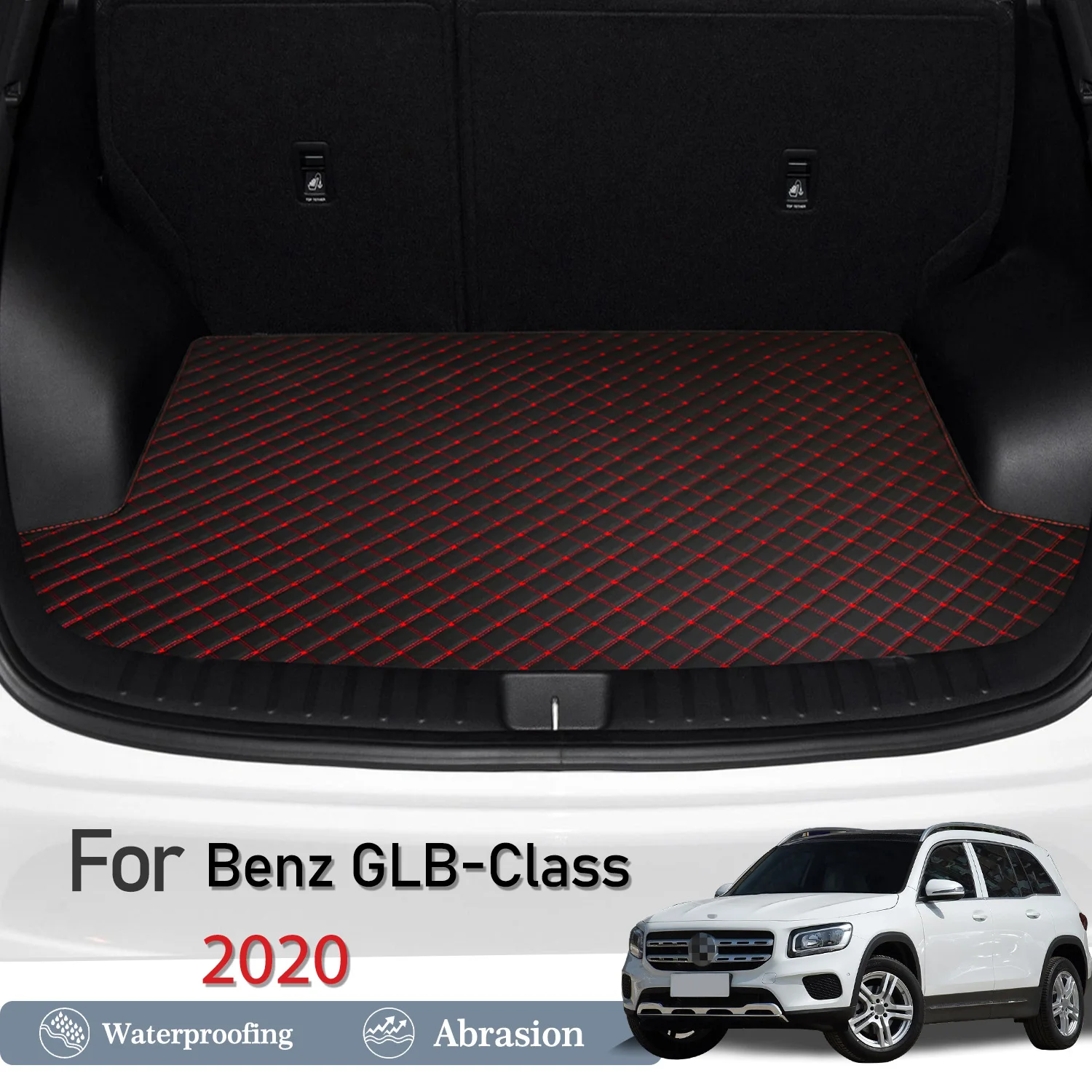 

New Artificial Leather Car Trunk Mat Rear Trunk Cargo Protective Mat Car Interior Accessories For Benz GLB-Class 2020