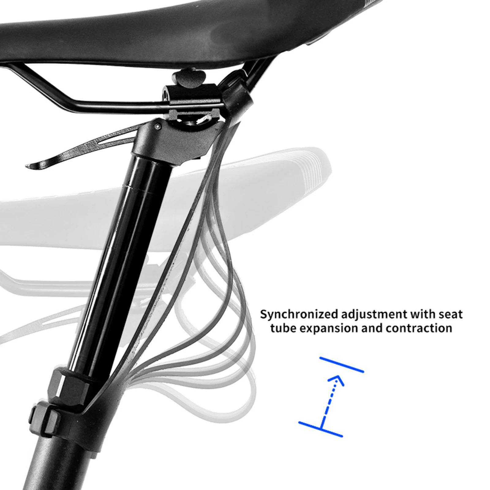 دراجة Seatpost قطعة من نسيج قابل للتعديل الدراجات أنبوب الطين الحصى الحرس دراجة قطارة Seatpost حامي لحطام الدراجة