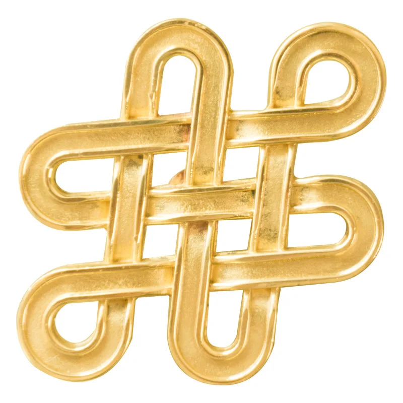 Brass China Knot Single Hole Knobs for Furniture New Chinese Style Cabinet Knobs and Handles Drawer Knobs Furniture Fittings