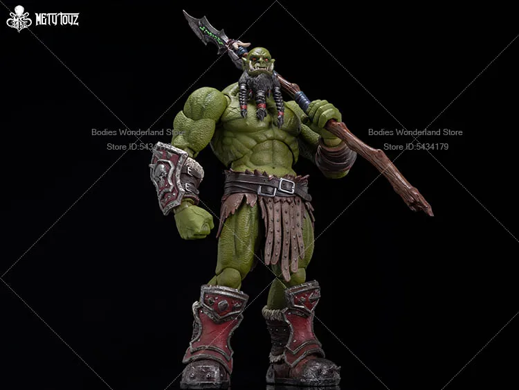 Metytoyz 1/12 Scale Horde Orc Head Carving Adventurer World Sword Accessory Model For 6inch Action Figure Doll Body view 5