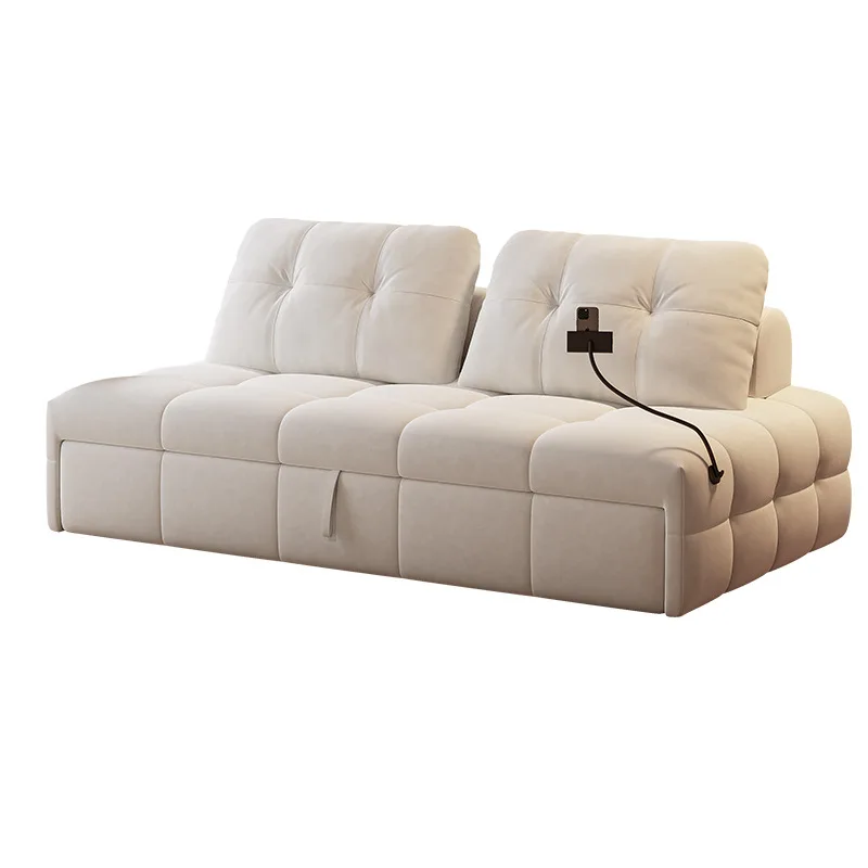 

Cream wind, single, sofa bed, living room, foldable, dual-use, study, Japanese style