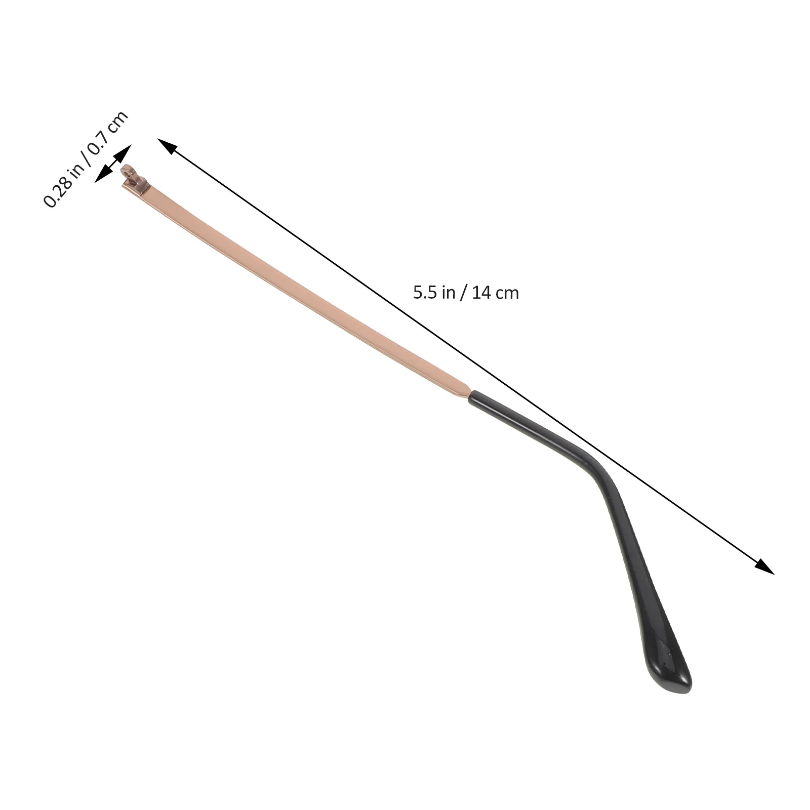 

Eyeglass Replacement Temples Metal Straight Arms For Rimless Frames Universal Fit Lightweight Durable Diy Glasses Repair
