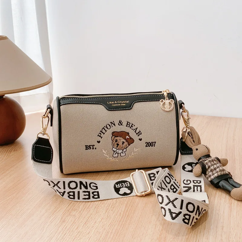 Beibaobao torebka na ramię crossbody 2024 nowa modna torba na co dzień retro torba damska torebka o dużej pojemności Одноплечий мешок — zdjęcie 7