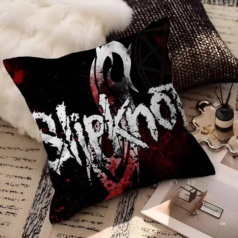 Popular S-slipknotS Band Pillow Cushion Cover Pillowcase Living Room Sofa Home Decor Customized