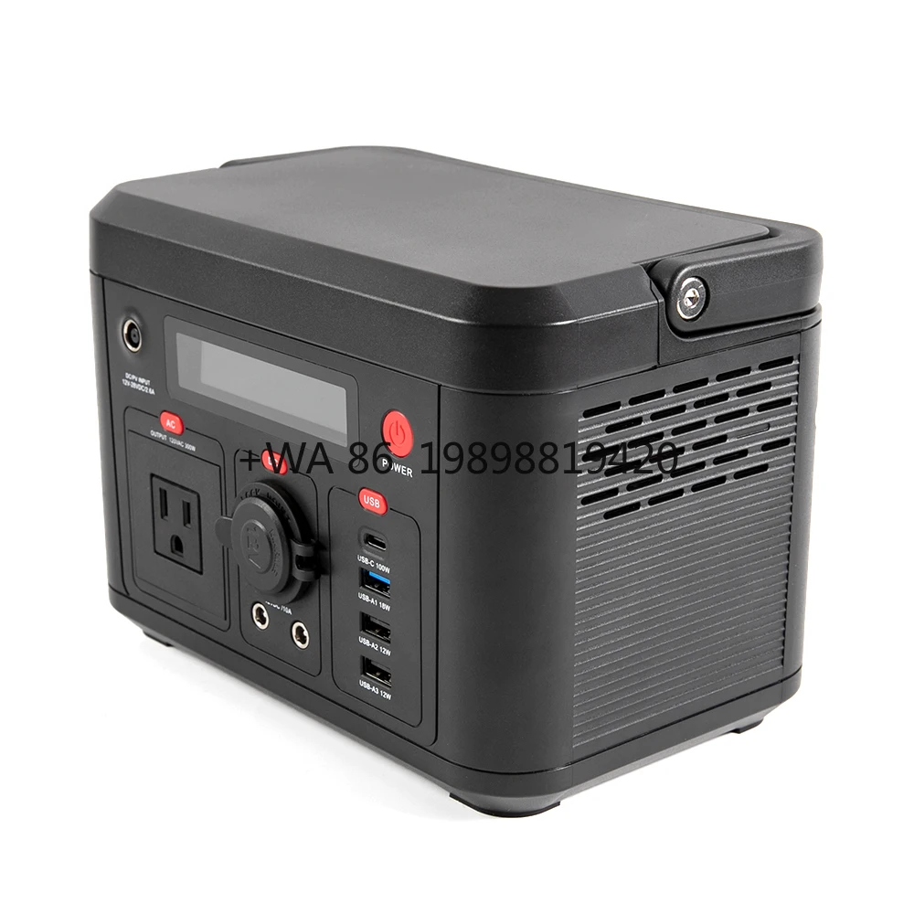 

300w Portable Power Station Lithium Energy Storage Outdoor Power Station Back up Solar Generator Solar Energy System