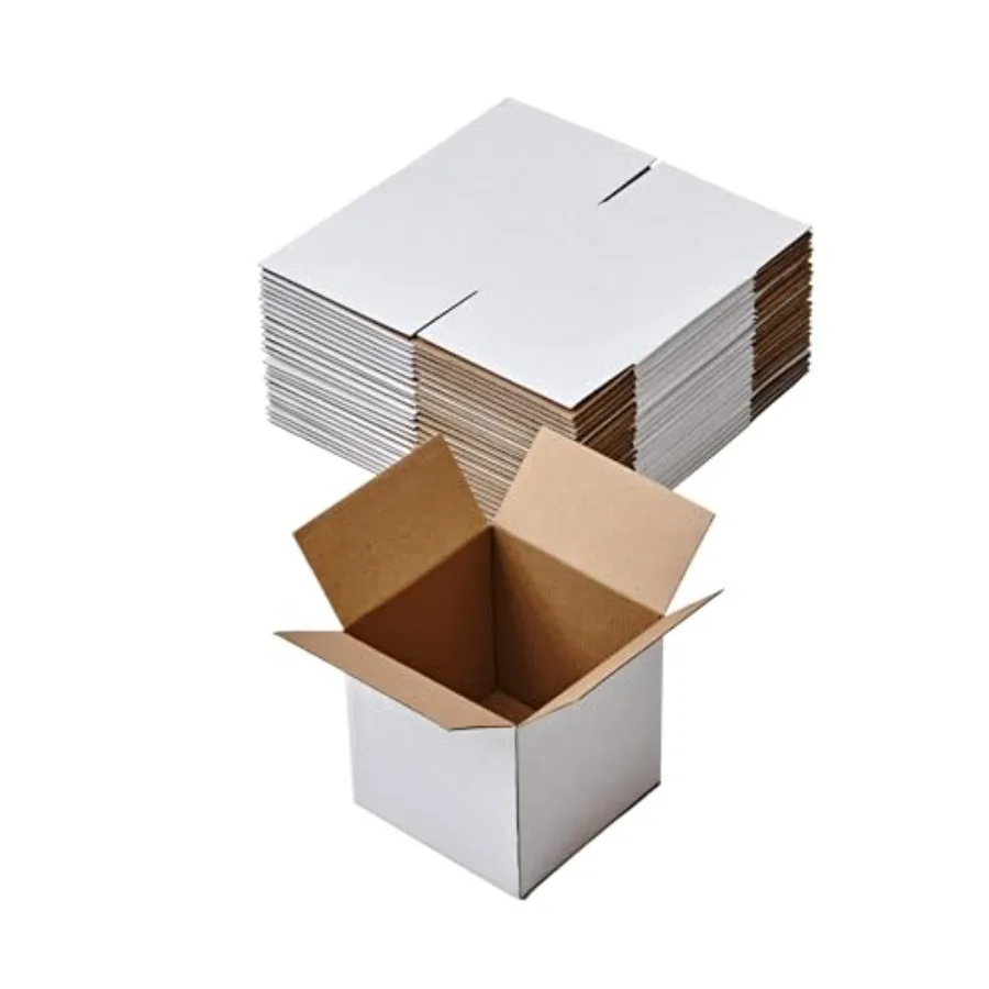 Inch 25 Pack Small Shipping Boxes, Kraft Corrugated Cardboard Boxes Mailer For Small Business Packaging Mailer