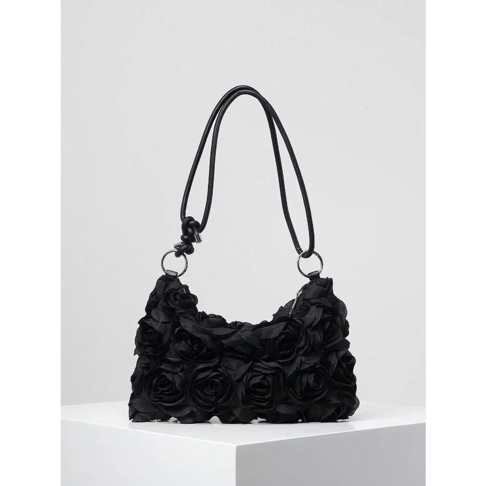 

Floral Hollow-Out Woven Shoulder Bag, Elegant Evening Clutch Purse, Tote Bags For Ladies, Party Bag, Party Dresses For Women, Boho Beach Bags For Women, Wedding Items, Holiday Essentials, Valentine's Gift, Birthday Bag, Bridesmaid Bag, Suitable For Weddin