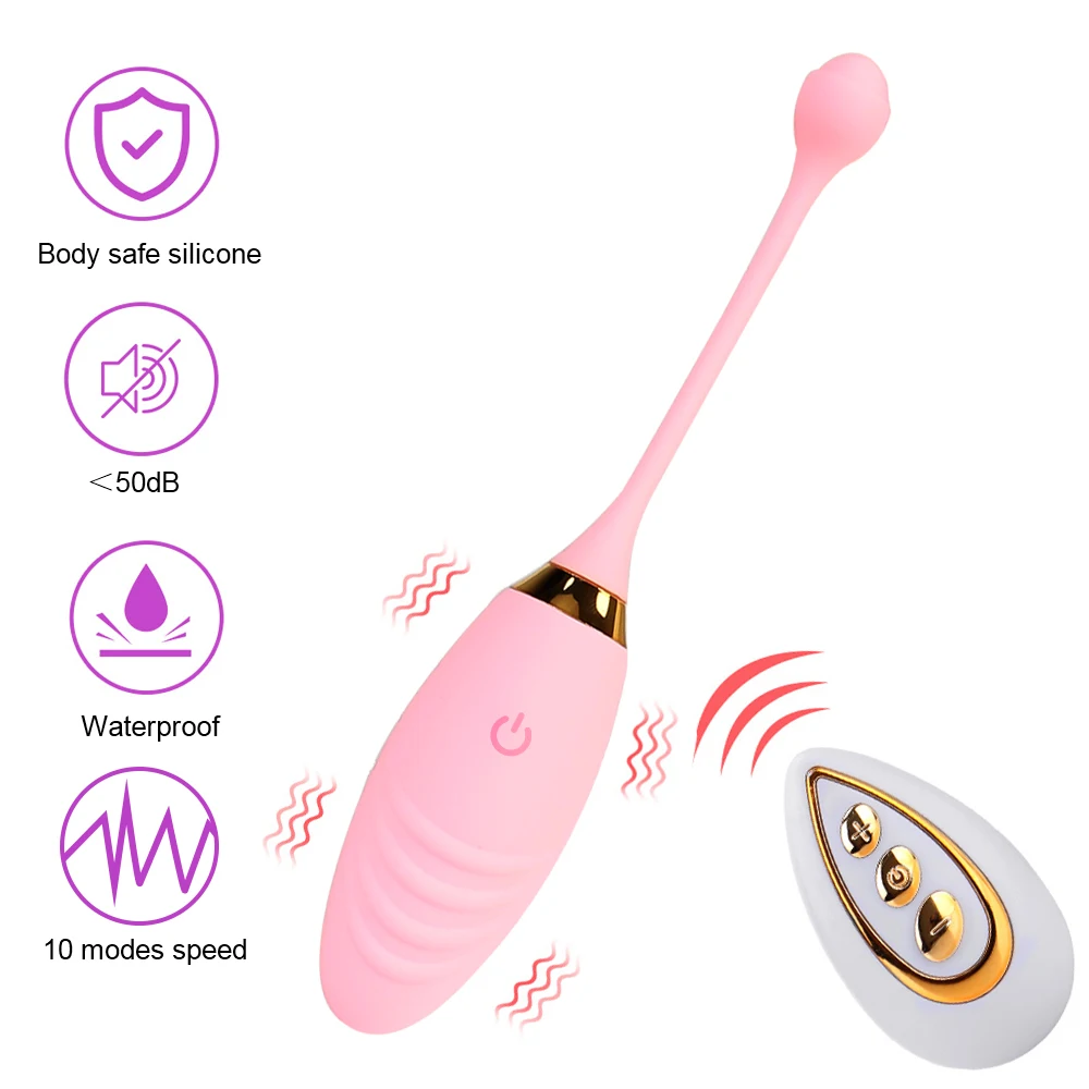 10 Speeds Sex Toys for Women Vibrating Egg Anal Clitoris Stimulation Jump Egg Vibrator Wireless Remote