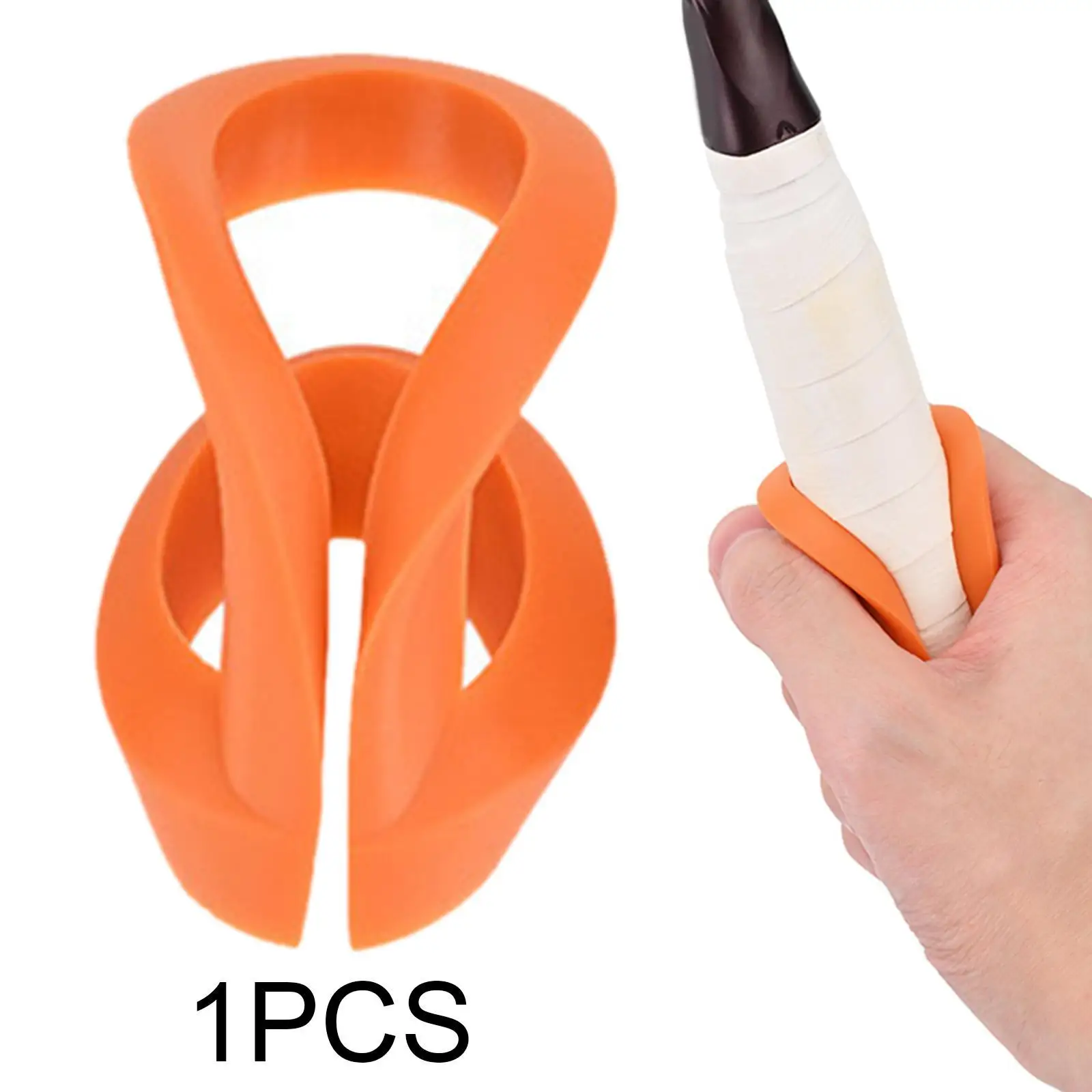 Aksesori Bantuan Pegangan Tenis Pegangan Raket Koreksi Postur Isolator