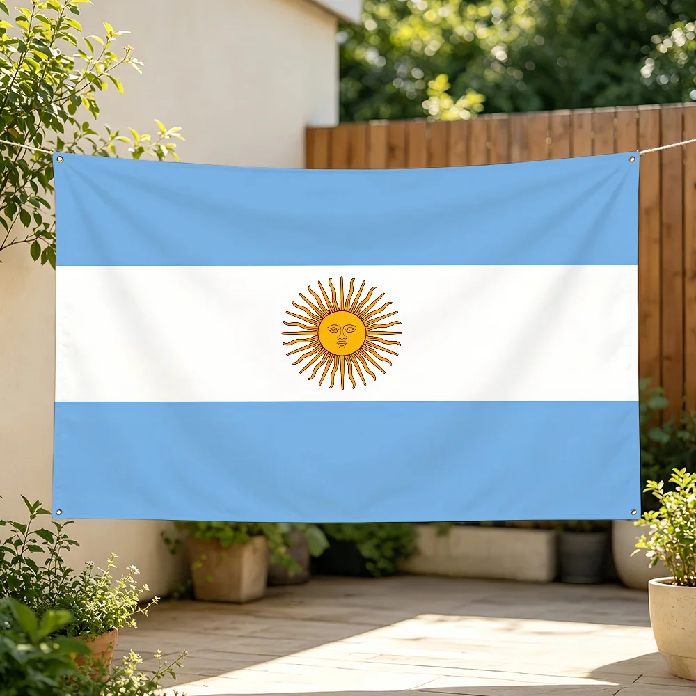 Nation Argentina Flag For Sports Matches  Games Parade Rally Holiday Festival Backyard Balcony Club Bar Decor