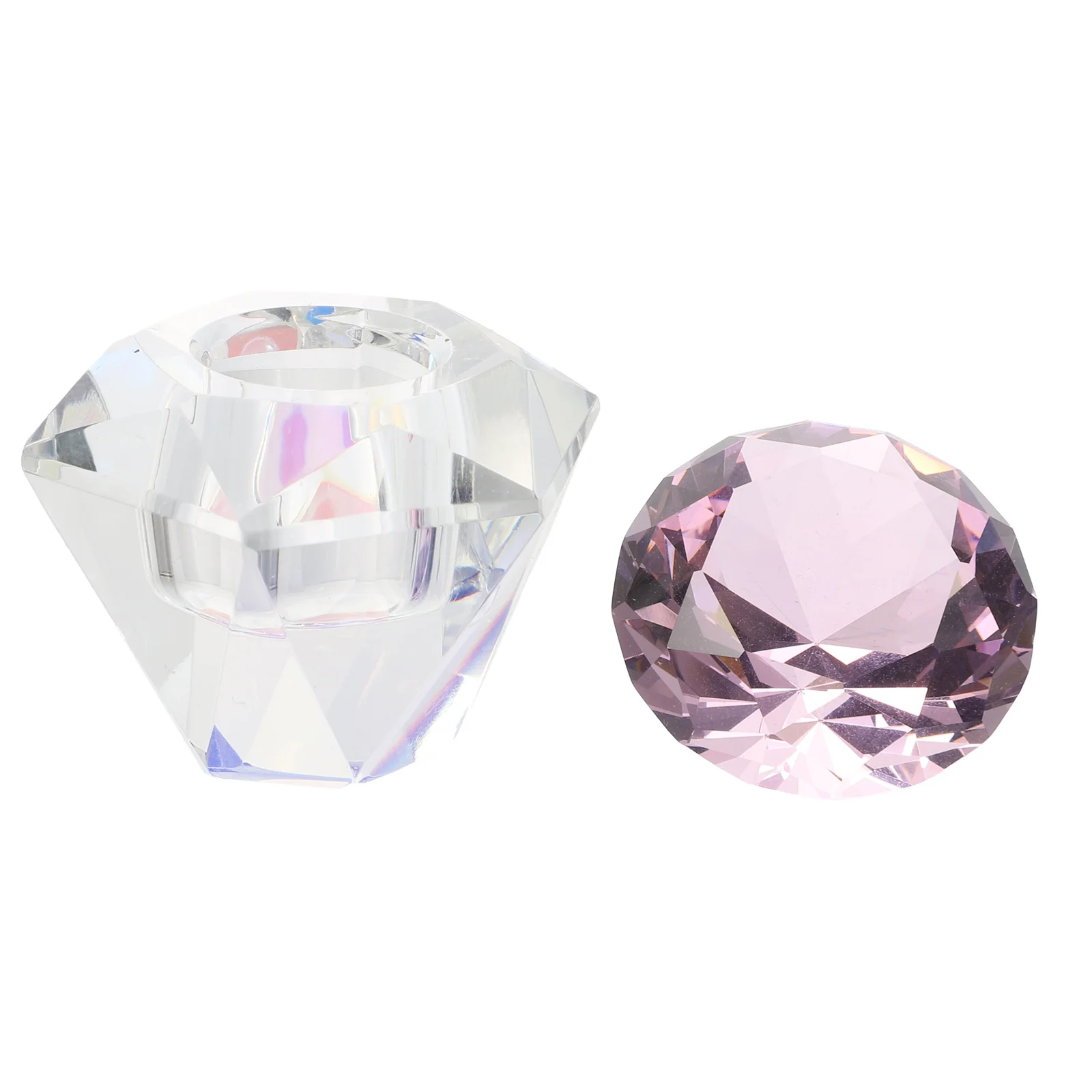 1Pcs Nail Art Crystal Irregular Cup Durable Acrylic Liquid Powder Mixing Container Nail Supplies