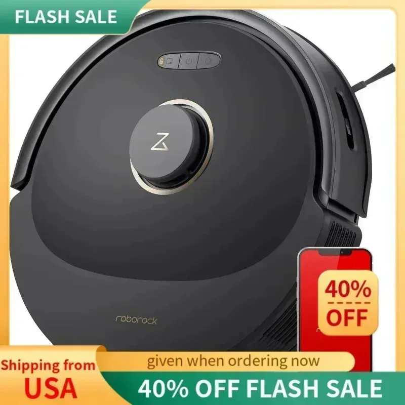 QZA4-roborock Q8 Max Robot Vacuum and Mop Cleaner,DuoRoller Brush,5500Pa Strong Suction,Lidar Navigation,Obstacle Avoidance,