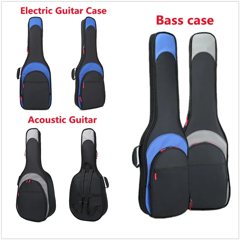 

Thicken Acoustic Guitar Case 20mm Padding 36 39 40 41 inch Waterproof Classic Backpack Electric Guitar Bass Gig Bag Accessories