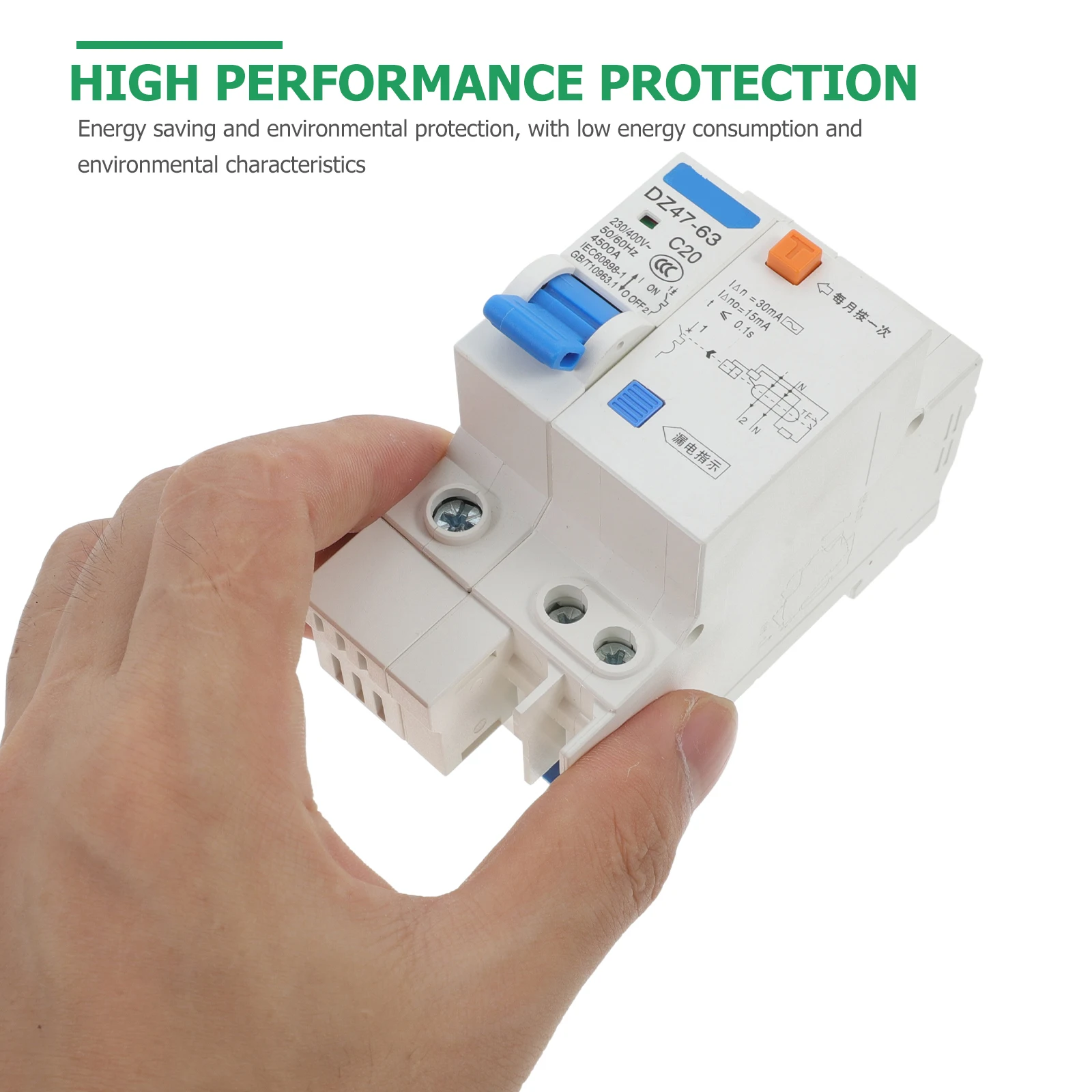 

Household Leakage Protection Breaker 220V 6A Compact Circuit Protector for Electrical Equipment Reliable Performance Easy to