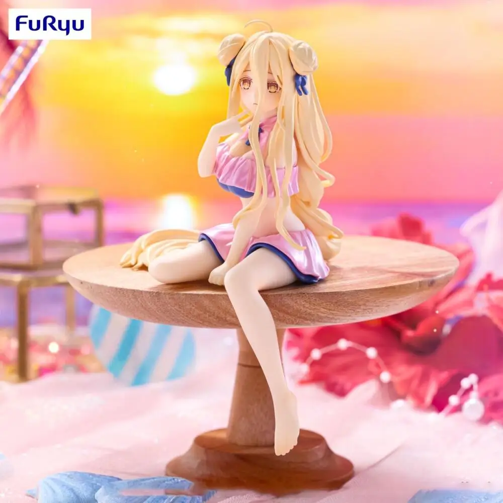 Hot Sale In Stock FuRyu Noodle Stopper Figure Date A Live V Pastel Pink Swimsuit Ver Hoshimiya Mukuro Figure Anime Model Gift
