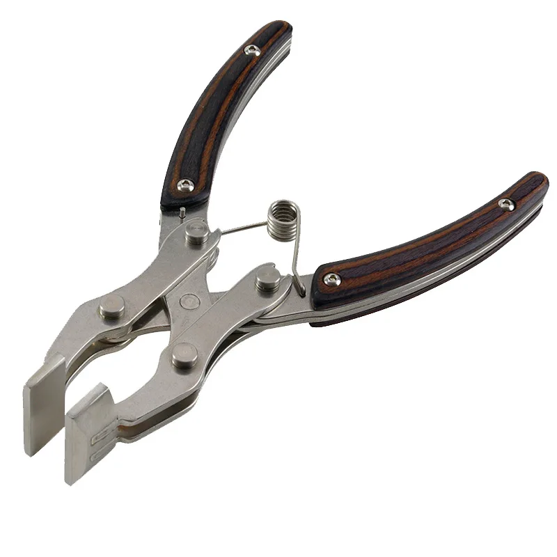 Flat mouth pliers, integrated chuck cost-effective, parallel pliers hand DIY leather tool pliers 35mm