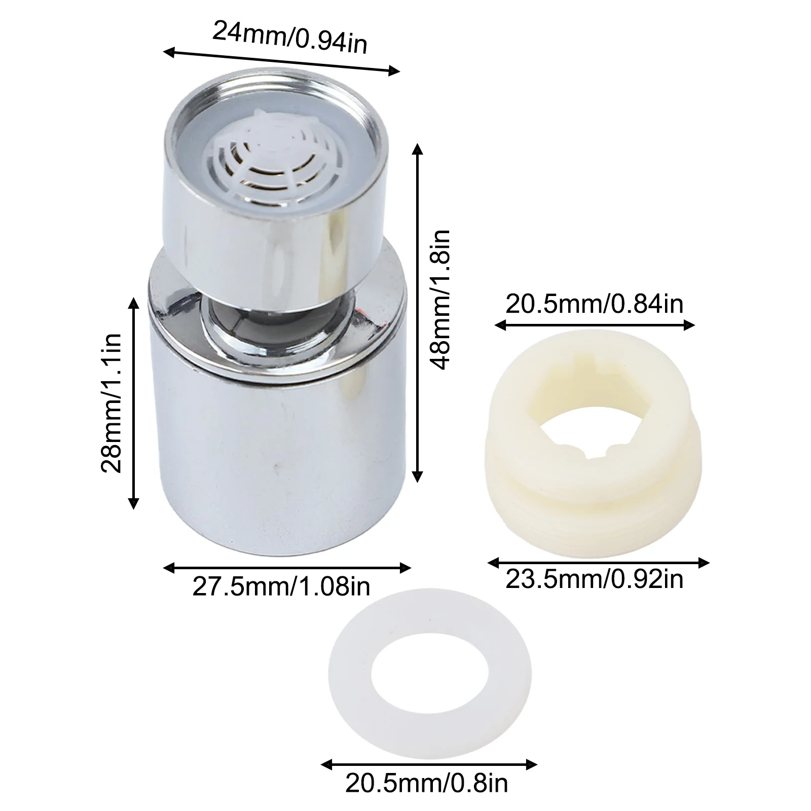 

Фильтр-коннектор для смесителя с поворотом на 360°, латунный аэратор, для дома и кухни, сантехнические принадлежности, 2 выхода для воды