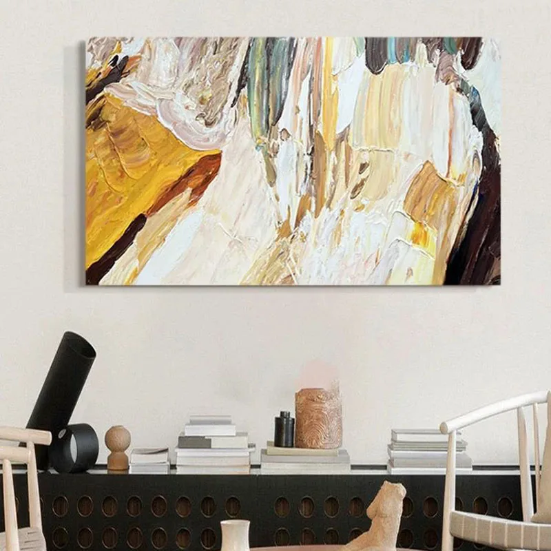 

Красочная и персонализированная подвесная картина для отеля, украшение для гостиной, дома, спальни, столовой, дивана, фон, масляная краска ручной работы