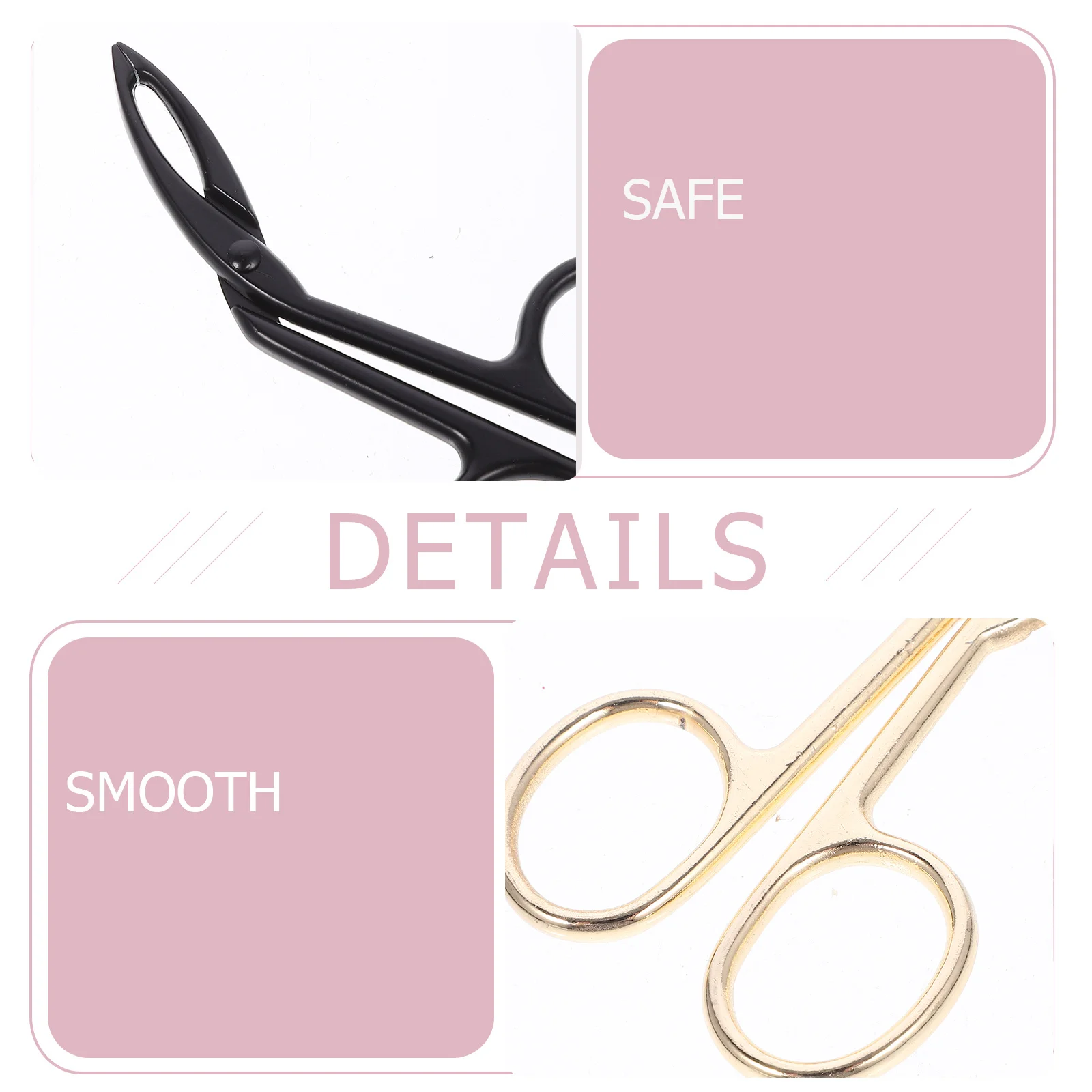 Pinça de sobrancelha de aço inoxidável, 3 peças, oblíqua, à prova de ferrugem, para remoção de pelos faciais e sobrancelhas, ferramenta de maquiagem precisa