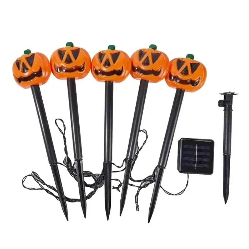 Halloween Outdoor Kürbis Rasen Boden Einfügung Lampe Solar Energie Hof Wasserdichte Dekoration Lampe Garten Terrasse Atmosphäre