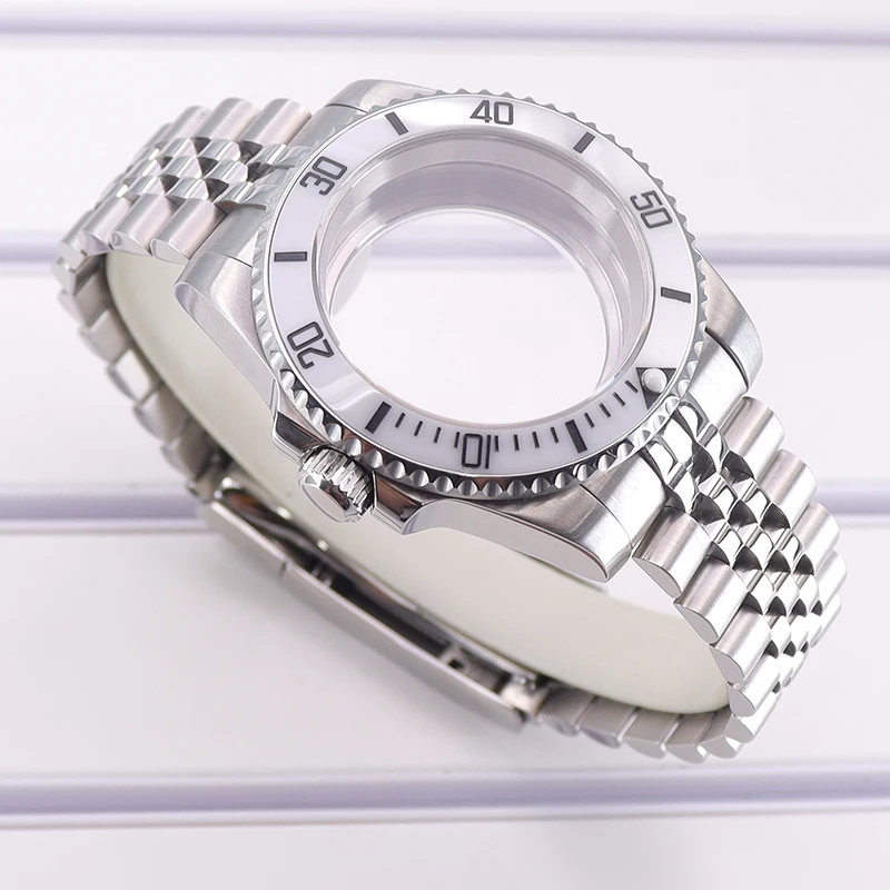 Fenya 40mm Uhrengehäuse 20mm 5-Glieder-Armband Saphirglas für Seiko NH35 NH36 NH38 NH34 ETA2824 Miyota 8215 Uhrwerk Submariner – Detail 5