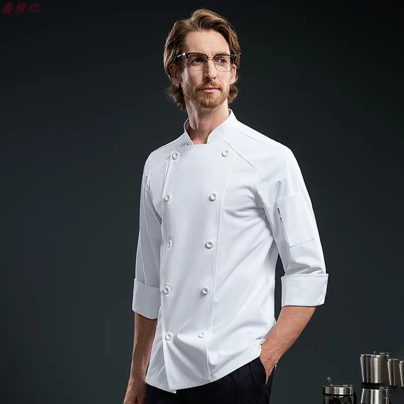 Cake Shop Restaurant occidental Steakhouse cuisine travail uniforme à manches longues restauration Hot Pot Restaurant hôtel automne Chef uniforme f