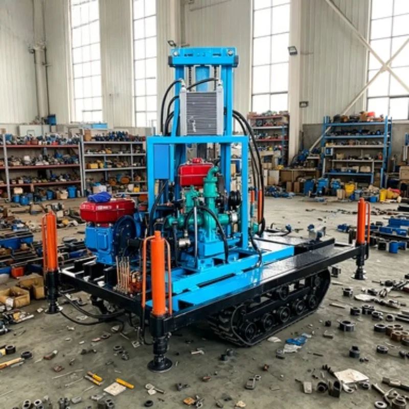 

Customized Premium Diesel Hydraulic Water Well Drilling Rig - Wheel/Crawler-Mounted with High Quality Components