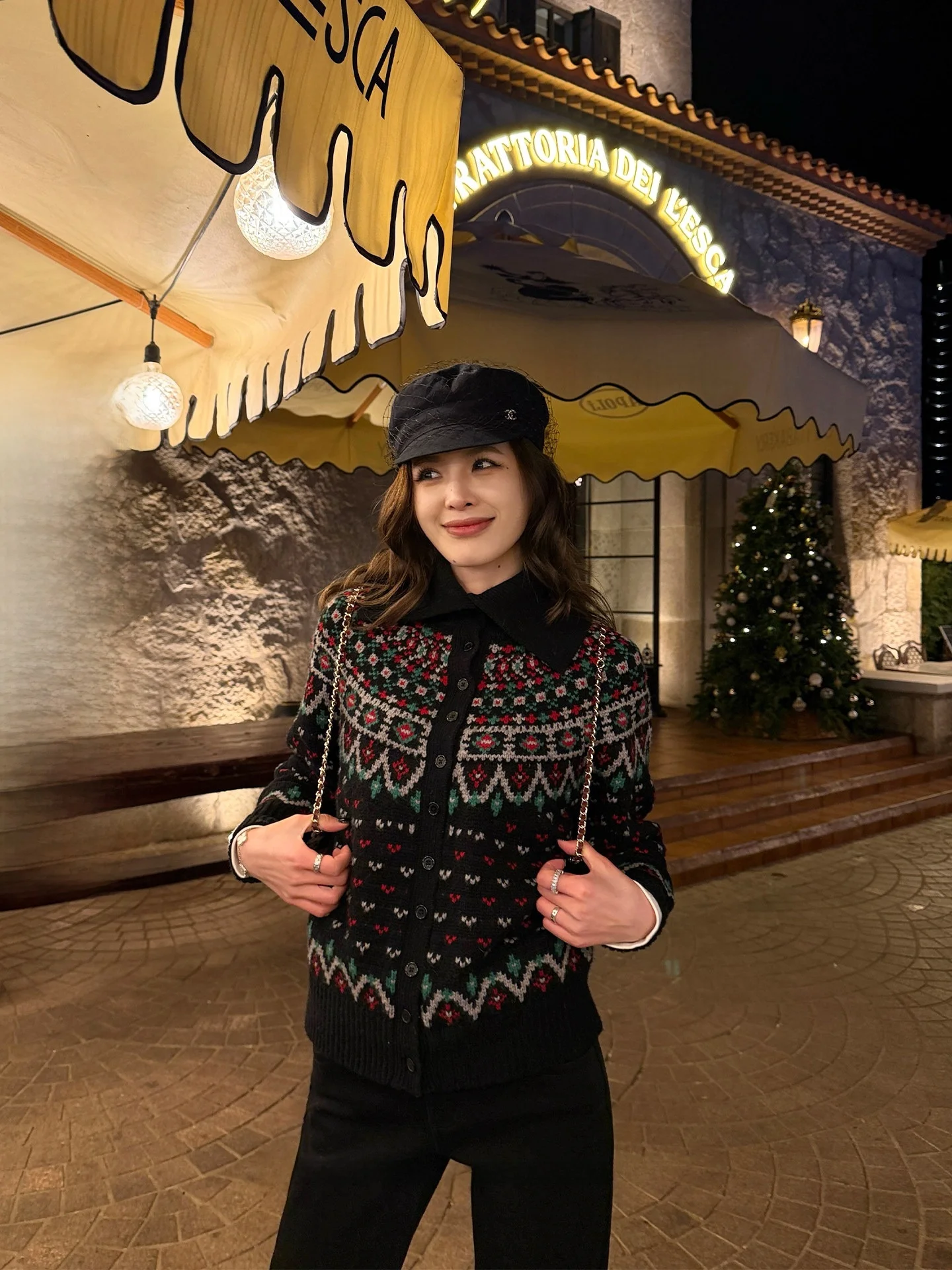 

Xzichic Christmas Theme Woolen Sweater Women's Warm Air Layered Knitwear Casual Style Long Sleeve Fashionable Online Exclusive